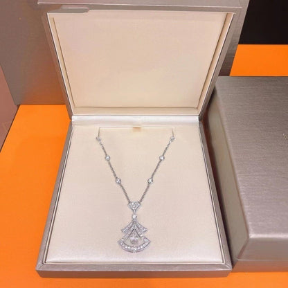[Super]DREAM NECKLACE WHITE DIAMOND SILVER