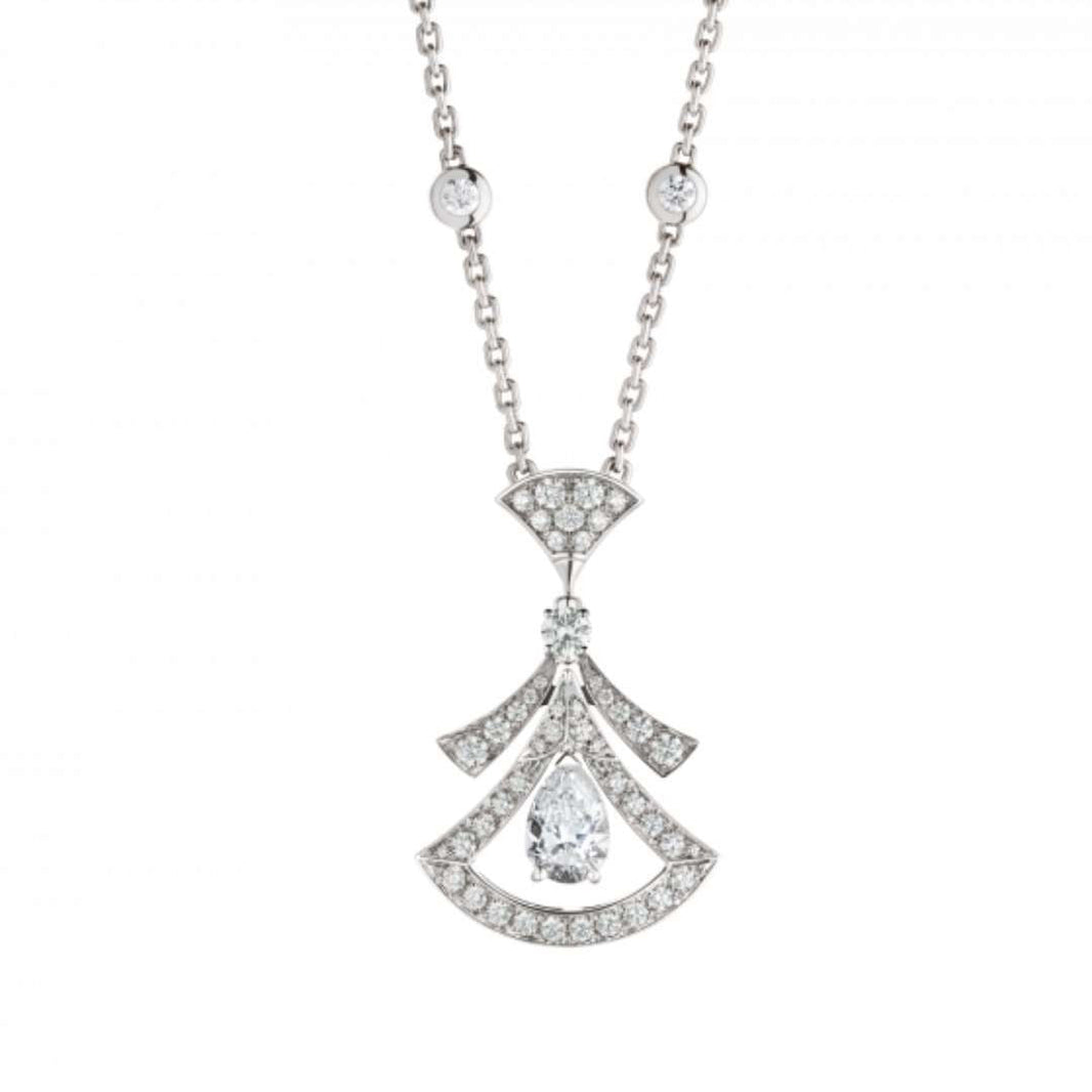 [Super]DREAM NECKLACE WHITE DIAMOND SILVER