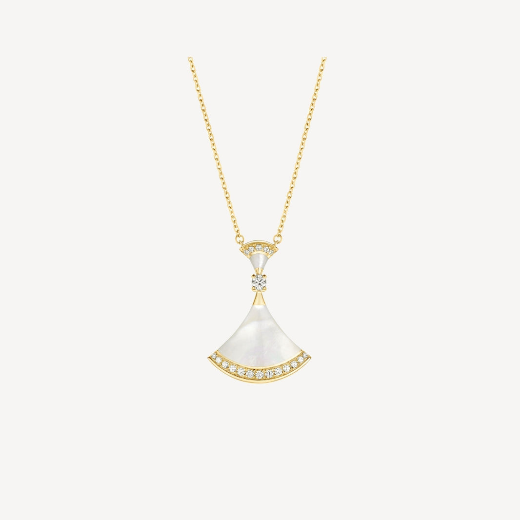 [Super]DREAM NECKLACE MOP GOLD DIAMOND