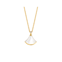 [Super]DREAM NECKLACE WHITE MOP GOLD 1 DIAMOND