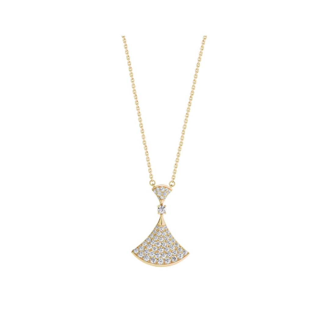 [Super]DREAM NECKLACE GOLD FULL DIAMOND