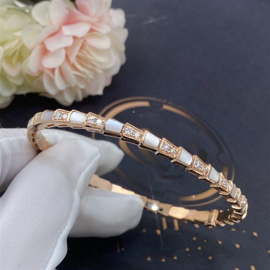[Super]SERPENTI BRACELET PINK GOLD MOP DIAMOND