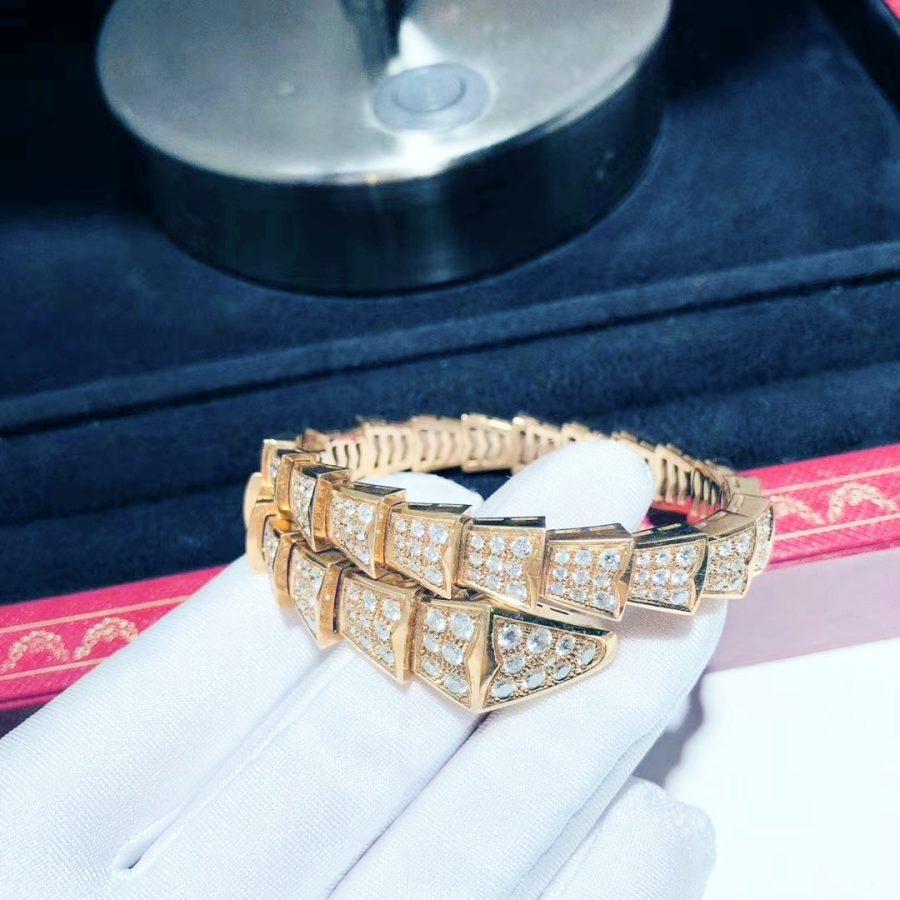 [Super]SERPENTI BRACELET 8MM PINK GOLD DIAMOND