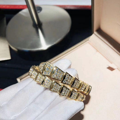 [Super]SERPENTI BRACELET 8MM GOLD DIAMOND