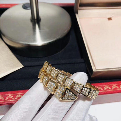 [Super]SERPENTI BRACELET 8MM GOLD DIAMOND