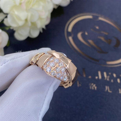 [Super]SERPENTI RING PINK GOLD DIAMOND