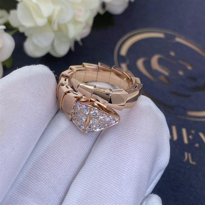 [Super]SERPENTI RING PINK GOLD DIAMOND