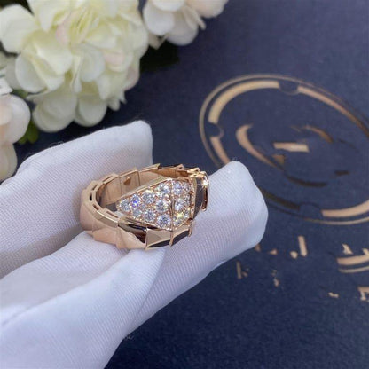 [Super]SERPENTI RING PINK GOLD DIAMOND