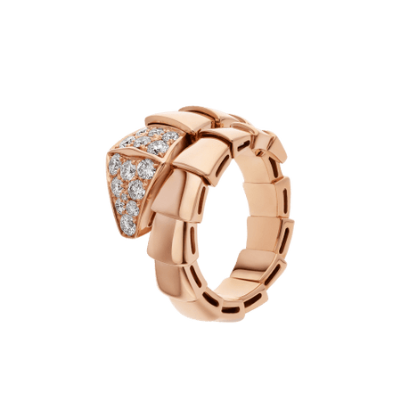 [Super]SERPENTI RING PINK GOLD DIAMOND