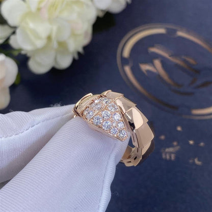 [Super]SERPENTI RING PINK GOLD DIAMOND