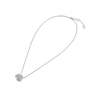 [Super]SERPENTI  NECKLACE DOUBLE RING DIAMOND