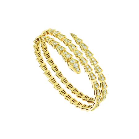 [Super]SERPENTI BRACELET GOLD DIAMOND DOUBLE ROW