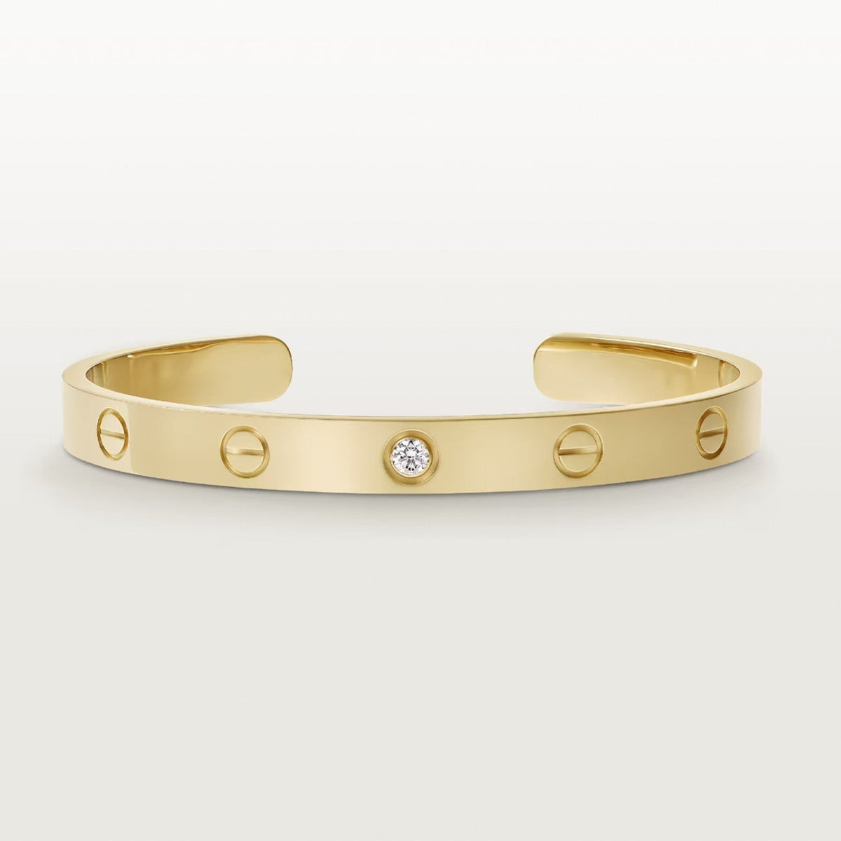 [Super CiCi ]LOVE ARMBAND 6,1 MM 1 DIAMANT OFFENER REIF