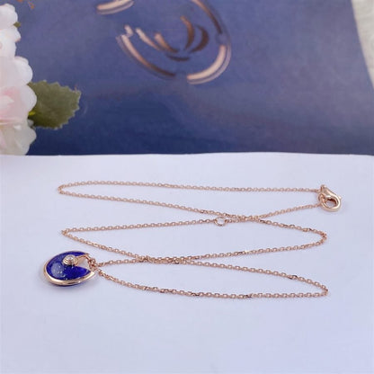 [Super Jewellery]AMULETTE ROSE GOLD AGATE NECKLACE