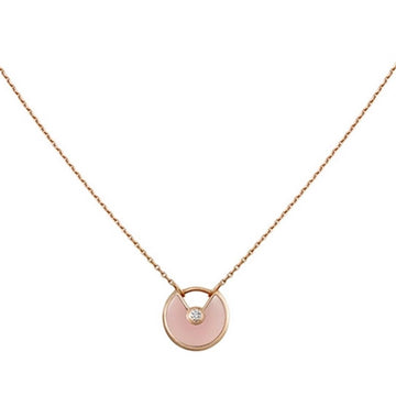 [Super CiCi ]AMULETTE ROSE GOLD PINK MOP NECKLACE