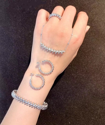 [Super Jewellery]CLASH SILVER BRACELET
