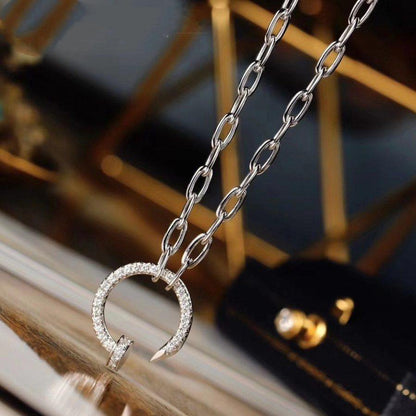 [Super Jewellery]JUSTE NECKLACE DIAMONDS