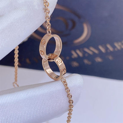 [Super Jewellery]LOVE BRACELET DOUBLE RING