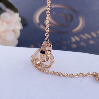 [Super Jewellery]LOVE BRACELET DOUBLE RING
