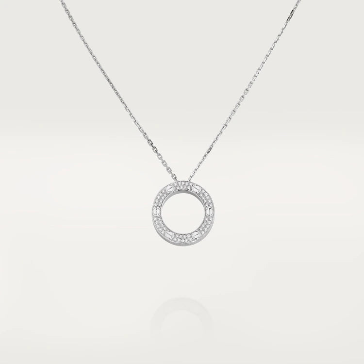 [Super Jewellery]LOVE NECKLACE ADJUSTABLE SILVER