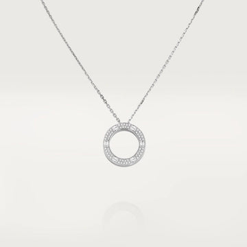 [Super CiCi ]LOVE NECKLACE ADJUSTABLE SILVER