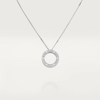 [Super Jewellery]LOVE NECKLACE ADJUSTABLE SILVER