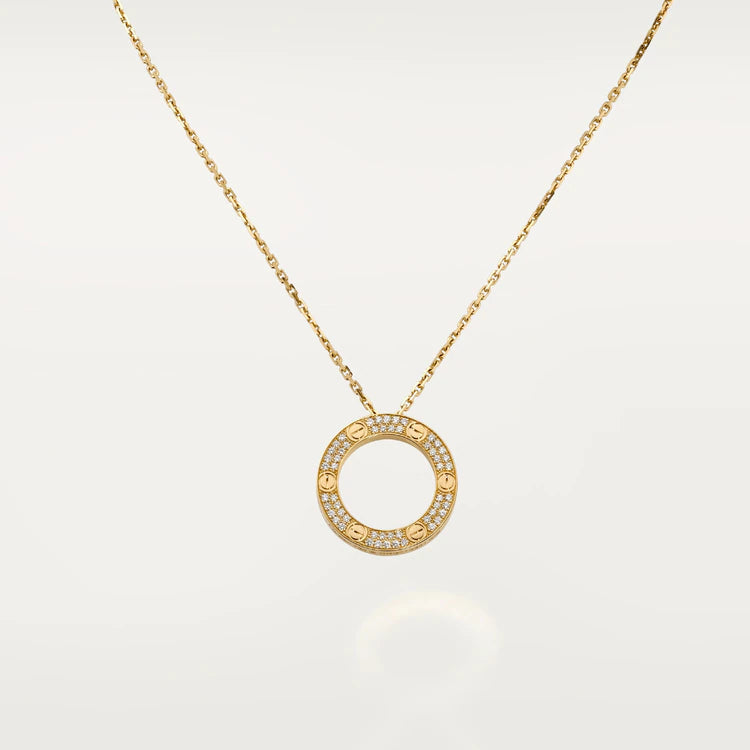 [Super Jewellery]LOVE NECKLACE ADJUSTABLE ROSE GOLD