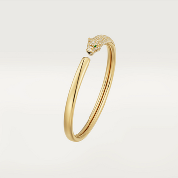 [Super CiCi ]PANTHERE GOLD DIAMOND OPEN BRACELET