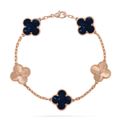 [Super Jewellery]CLOVER 5 MOTIF PIETERSITE BRACELET COLLECTION