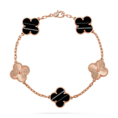 [Super Jewellery] CLOVER 5 MOTIF PULSAR STONE BRACELET COLLECTION