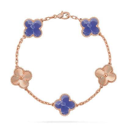 [Super Jewellery]CLOVER 5 MOTIF BLUE VEINS BRACELET COLLECTION