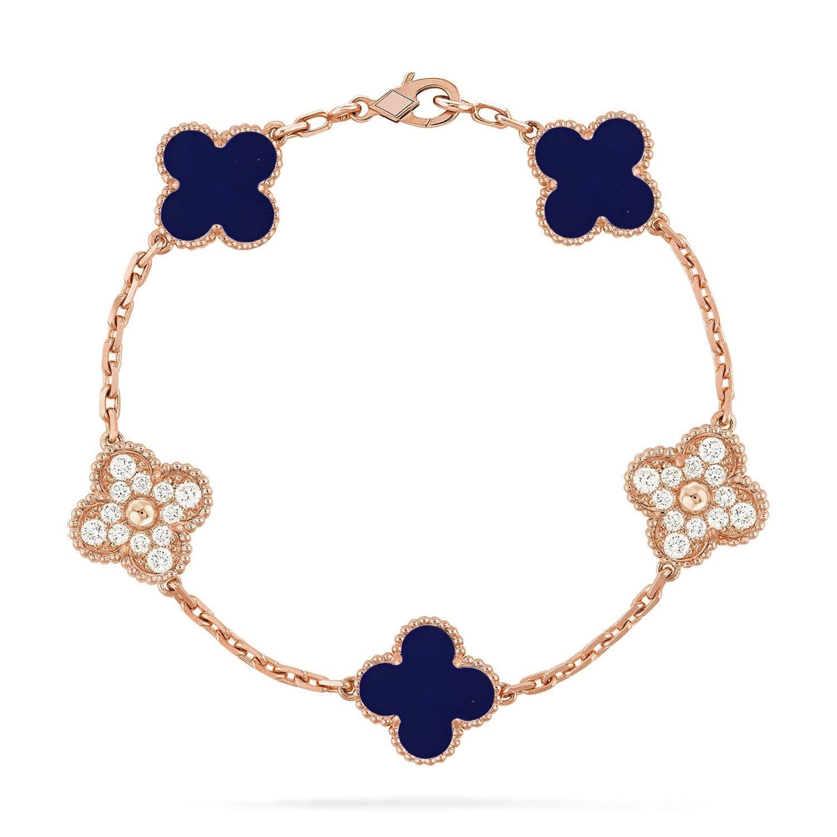 [Super CiCi ]CLOVER 5-MOTIV ARMBAND LAPISLAZULI KOLLEKTION