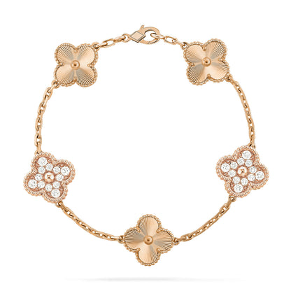 [Super Jewellery] CLOVER 5 MOTIF LASER BRACELET COLLECTION