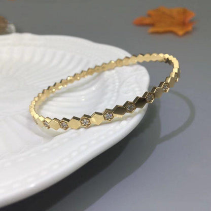 [Super Jewellery]BEE LOVE GOLD DIAMOND BRACELET