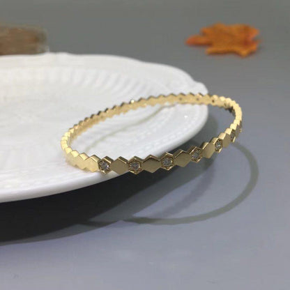 [Super Jewellery]BEE LOVE GOLD DIAMOND BRACELET
