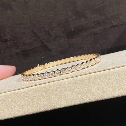 [Super Jewellery]BEE LOVE GOLD BRACELET FULL DIAMOND