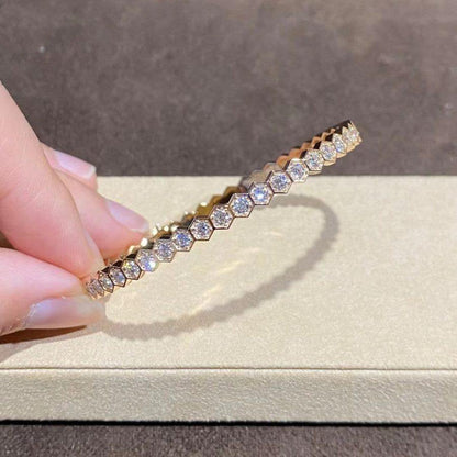 [Super Jewellery]BEE LOVE GOLD BRACELET FULL DIAMOND