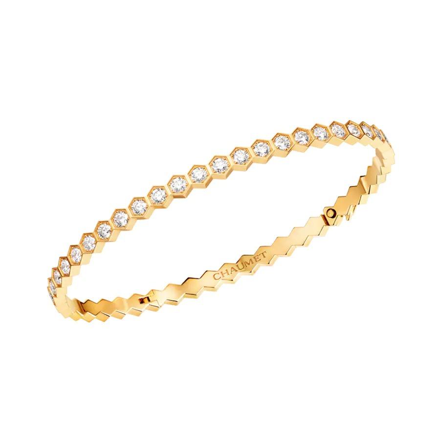 [Super Jewellery]BEE LOVE GOLD BRACELET FULL DIAMOND