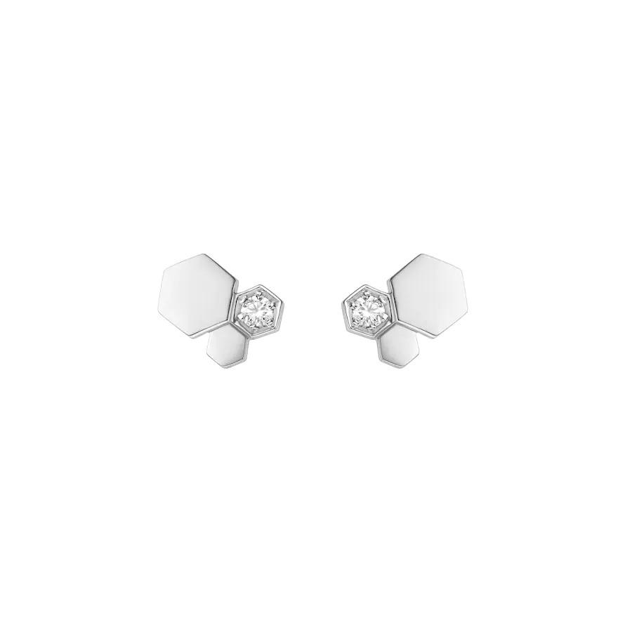 [Super Jewellery]BEE LOVE SILVER DIAMOND EARRINGS