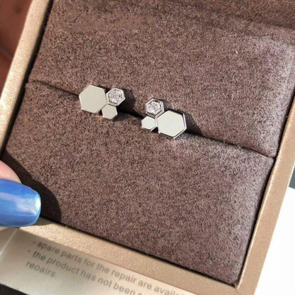 [Super Jewellery]BEE LOVE SILVER DIAMOND EARRINGS