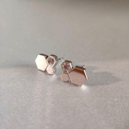 [Super Jewellery]BEE LOVE SILVER DIAMOND EARRINGS