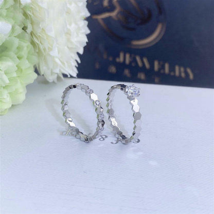 [Super Jewellery]BEE LOVE RING SILVER 1 DIAMOND