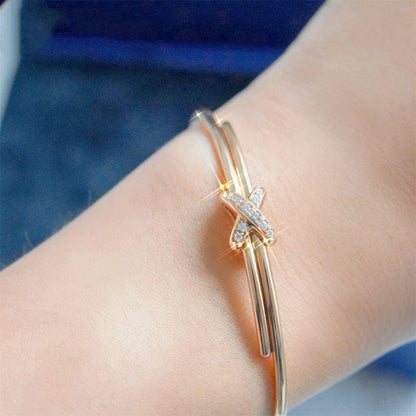 [Super Jewellery]JEUX DE BRACELET PINK GOLD DIAMONDS