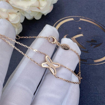 [Super Jewellery]JEUX BRACELET WHITE MOP PINK GOLD 1 DIAMOND