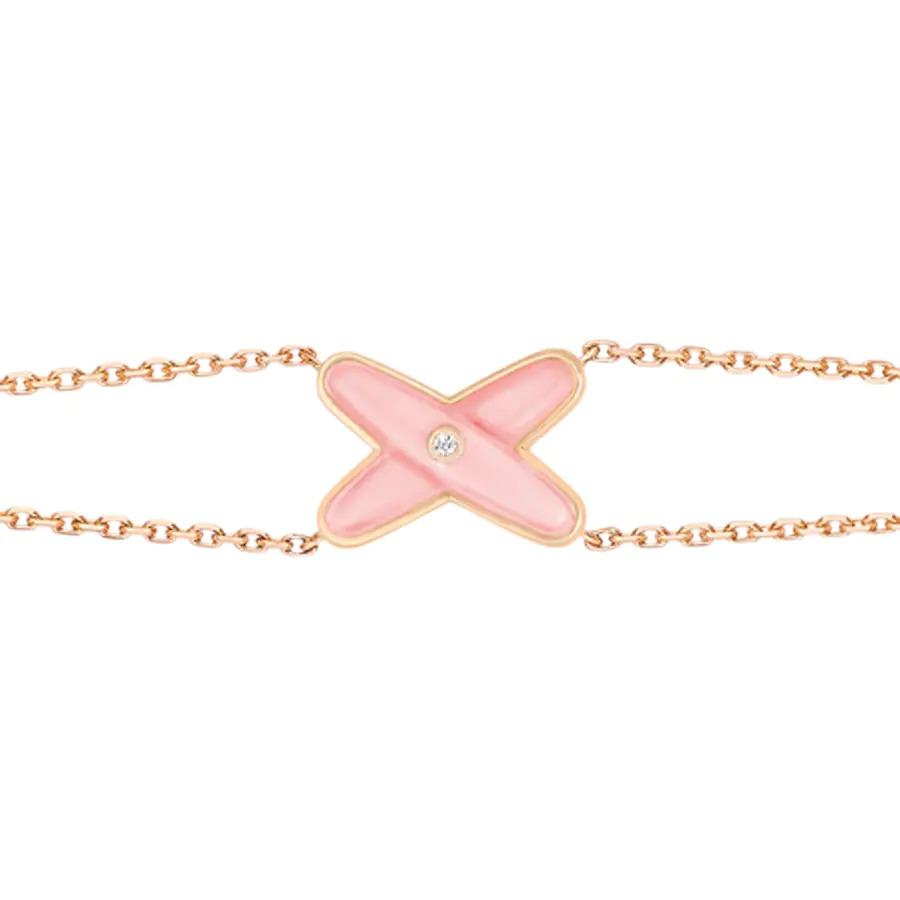 [Super Jewellery]JEUX BRACELET PINK MOP PINK GOLD 1 DIAMOND