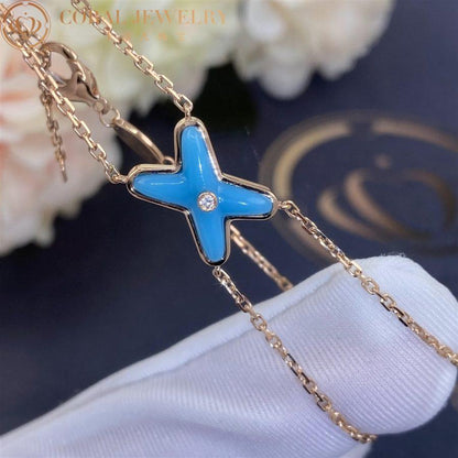 [Super Jewellery]JEUX BRACELET TURQUOISE PINK GOLD 1 DIAMOND