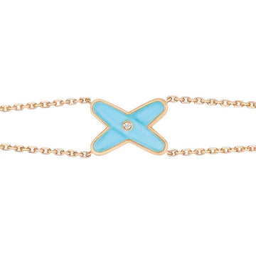 [Super CiCi ]JEUX BRACELET TURQUOISE PINK GOLD 1 DIAMOND
