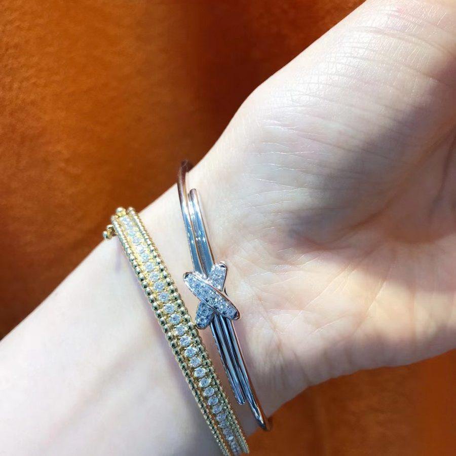[Super CiCi ]ARMBAND-SET SILBER DIAMANTEN