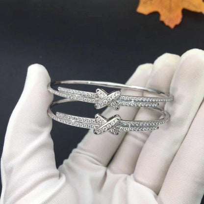 [Super Jewellery]JEUX DE BRACELET DIAMONDS SILVER