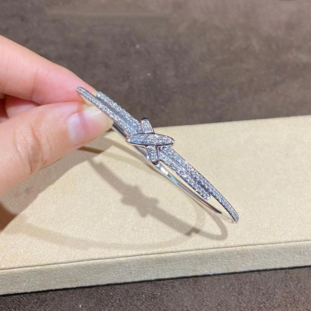 [Super Jewellery]JEUX DE BRACELET DIAMONDS SILVER